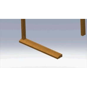 External solid oak door frame dimensions diagram