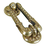 Regency door knocker in aged brass