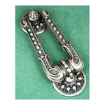 Regency door knocker in aged nickel