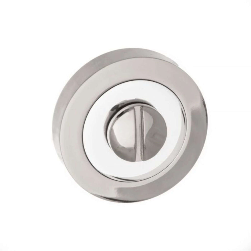 Product satin chrome and polished chrome round WC turn