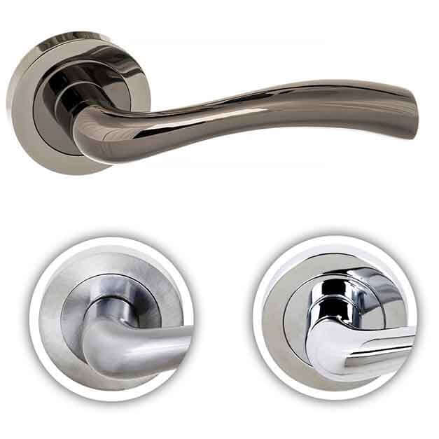 Product Texas door handle in three finishes
