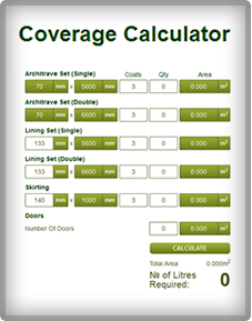 Treatex Hardwax Oil Coverage Calculator